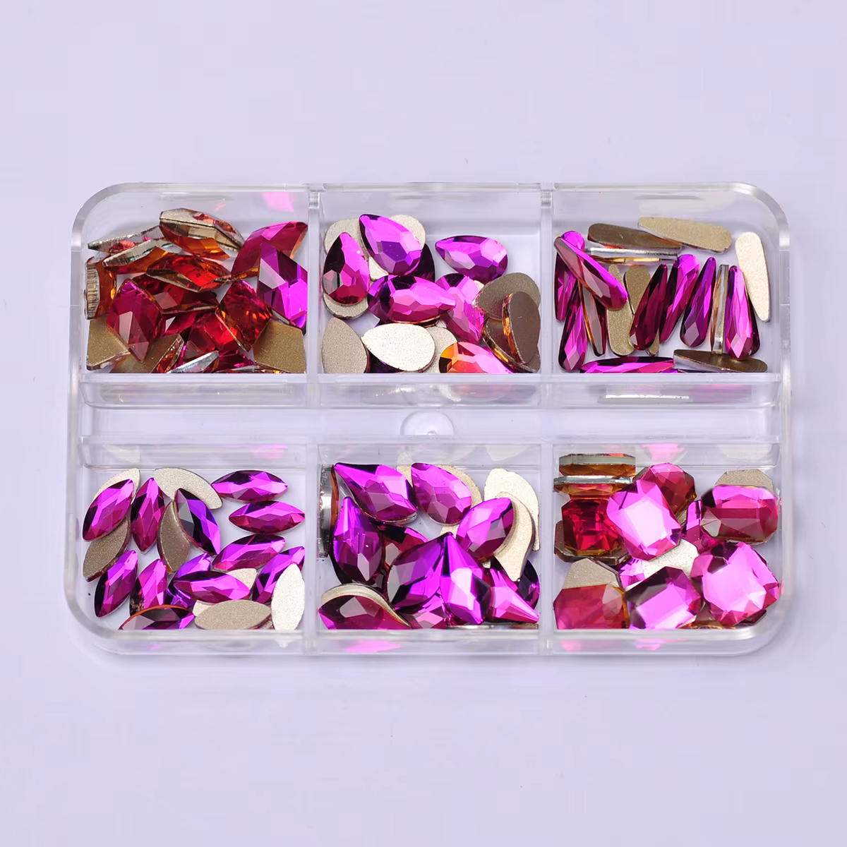 Strass en cristal de forme mixte
