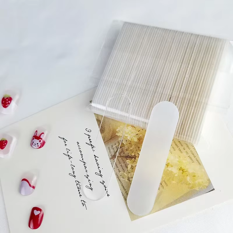 Bande d'affichage en acrylique transparent pour ongles