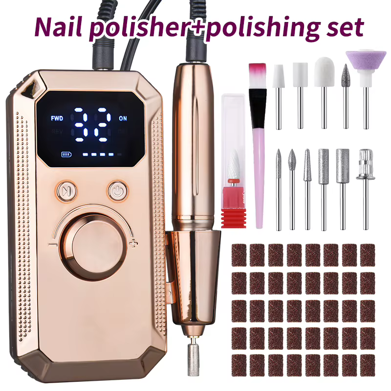 Outil professionnel portable pour le ponçage et le polissage des ongles