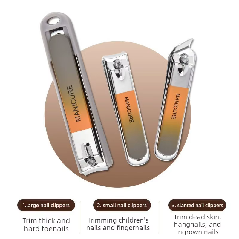 Kit de manucure complet 7 pièces avec coupe-ongles