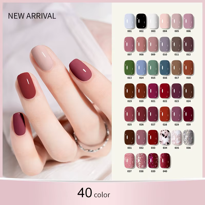 KUDAN 10ml Vernis à Ongles Gel Coloré Soak Off à Base d'Eau DIY Effet Mat Pailleté pour Votre Style Fournitures d'Art Ongulaire