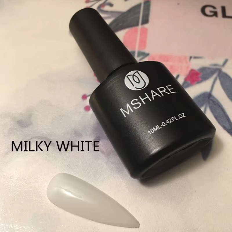 MSHARE vernis à ongles Gel blanc laiteux