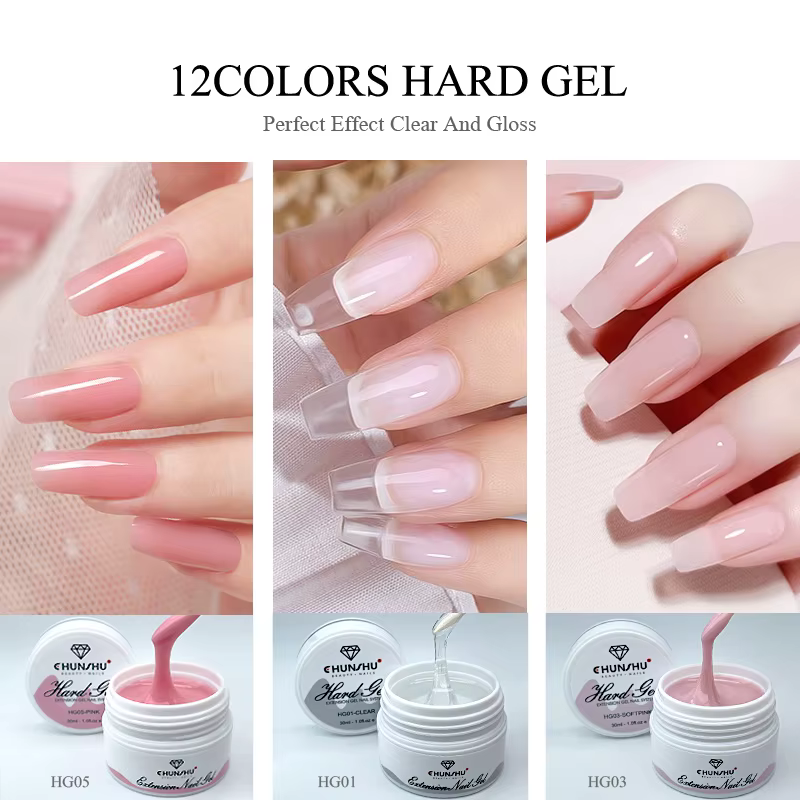 CHUNSHU 30 Ml Extension de Gel pour ongles dur Poly vernis UV Gel de Construction constructeur rapide étendre