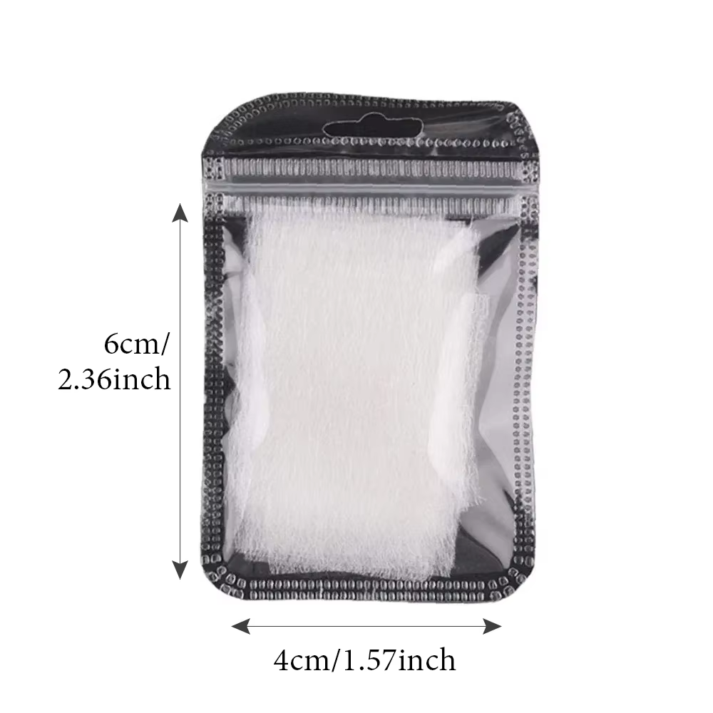 10/20 pièces de moules en soie non tissée pour extension d'ongles