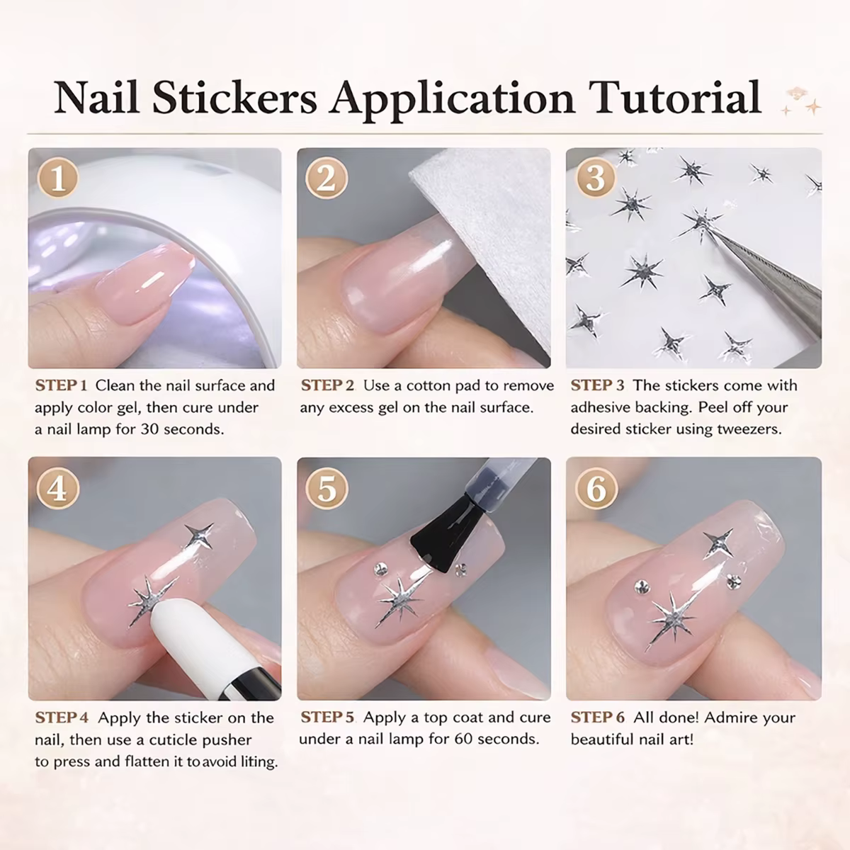 3/6/12 feuilles de stickers pour ongles 5D en gel gaufré auto-adhésifs