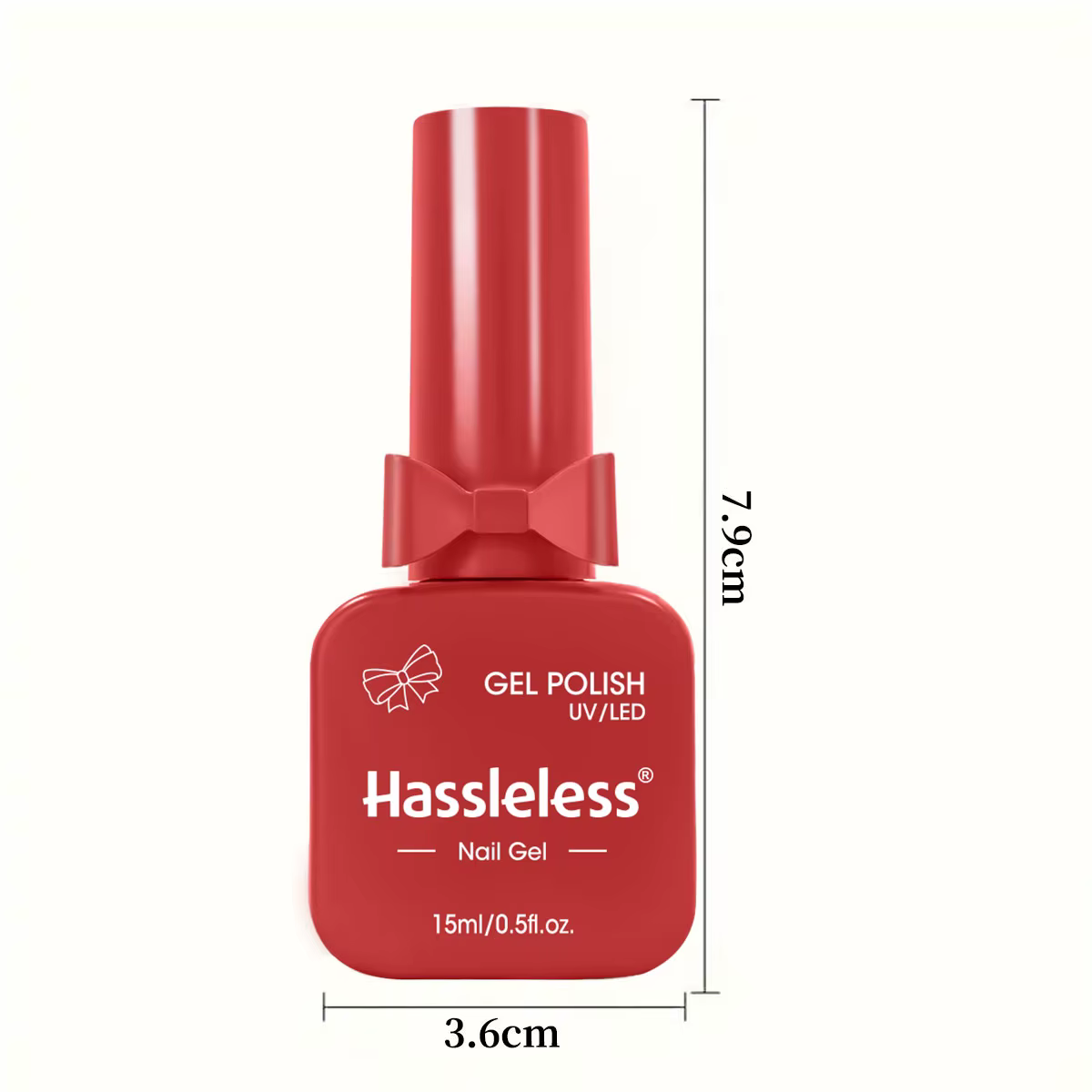 Ensemble de vernis à ongles rouge sans tracas de 9 pièces