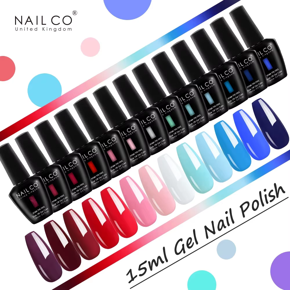 NAILCO Vernis à ongles gel rouge 15ml