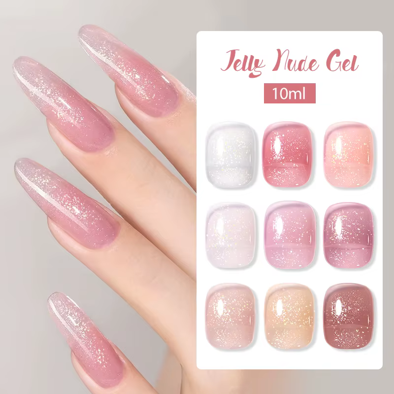 BORN PRETTY Vernis à ongles gel nu transparent gelée 10 ml
