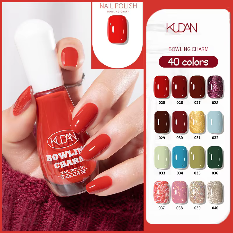 2025 été couleur unie vernis à ongles mandarine paillettes