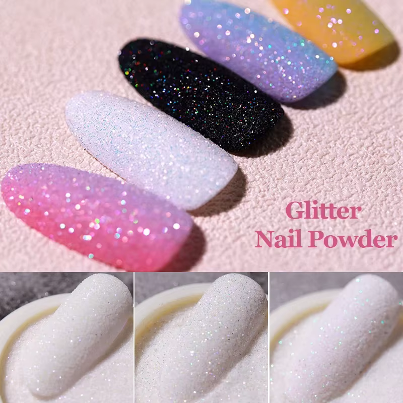 Poudre à paillettes pour ongles