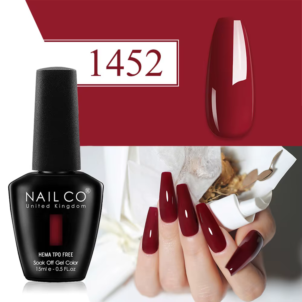 Vernis à ongles gel Nailco 15ml rouge violet