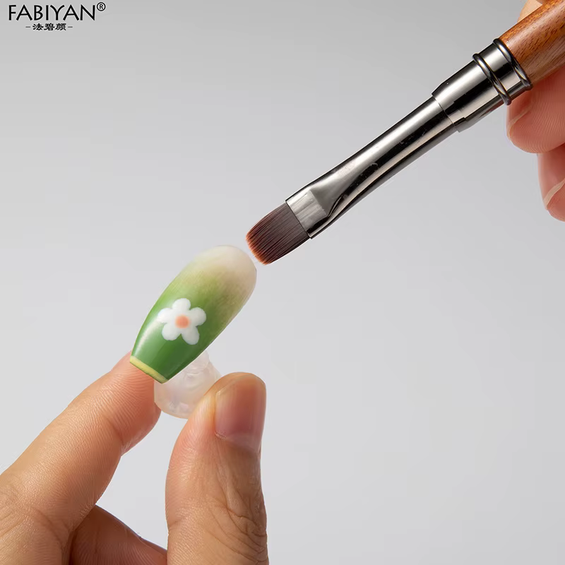 Stylo de photothérapie à colle pour Nail Art en bois de santal, brosse pour Gel UV, peinture, dessin de fleurs, outils de manucure pour Salon de manucure
