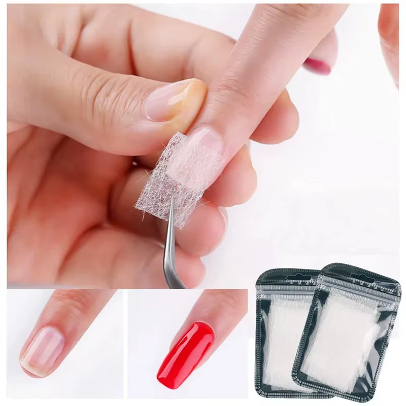 Extension d'ongles en soie et fibre de verre