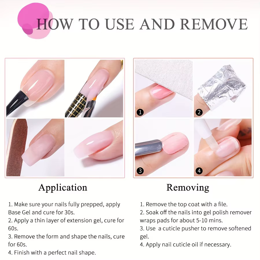 Kit de gel pour extension d'ongles NOCIS
