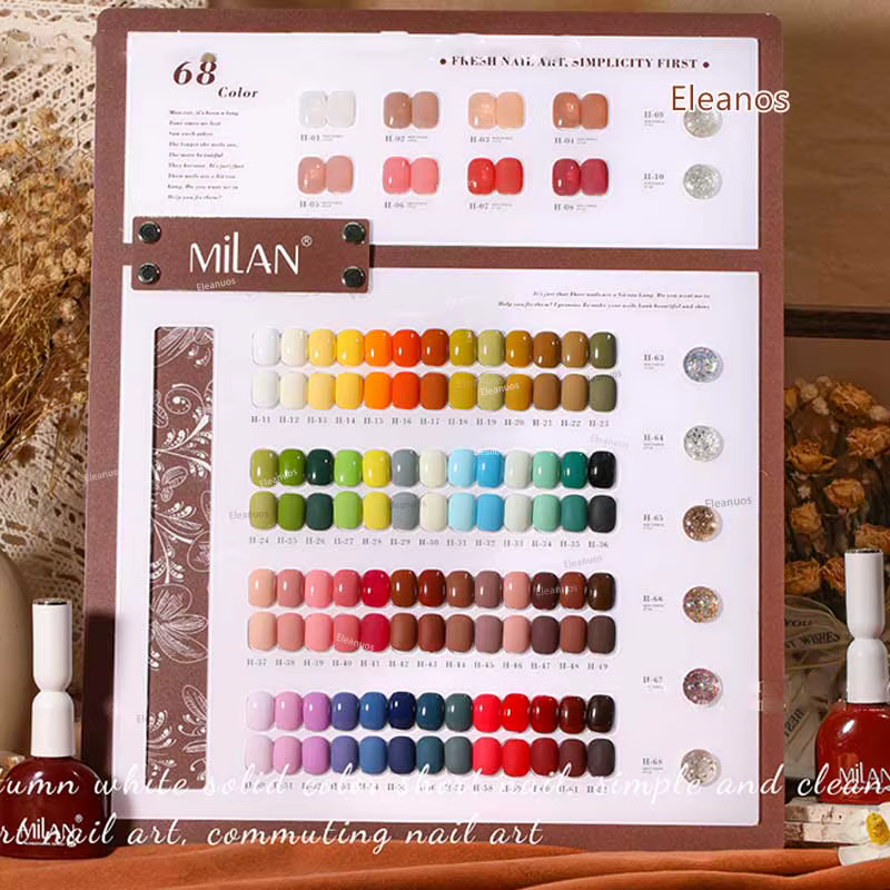 Eleanos 68 couleurs Gel vernis ensemble 15ML UV Gel émail Salon de manucure tremper paillettes