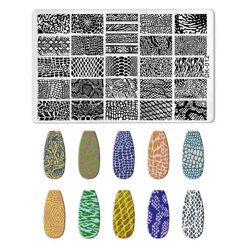 Plaques d'estampage pour ongles