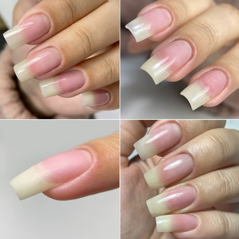 MSHARE 30g aspect naturel Poly ongles acrylique Gel Extensions d'ongles constructeur UV Led Acrylgel cristal clair Gel logo personnalisation