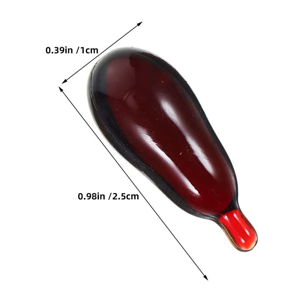 20 pièces Halloween Faux Capsules de sang pilules de sang artificielles Faux pour la bouche Capsules pour Cosplay coloration alimentaire Faux