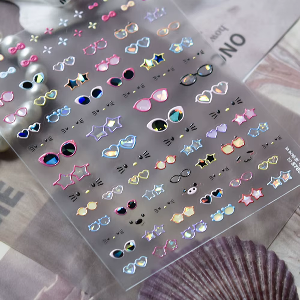 Autocollants 5D adhésifs pour ongles