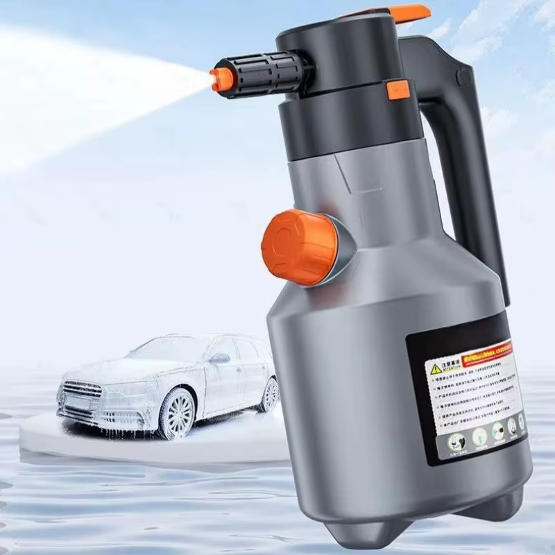 Pulvérisateur de mousse électrique portatif 2L, pompe à main, canon à mousse de neige, pulvérisateur motorisé pour lavage de voiture, nettoyage de la maison
