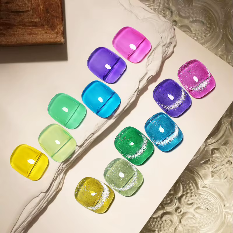 Clou Beaute Semi-transparent gelée couleur UV Gel manucure Gel ongles fournitures pour les professionnels vernis Semi-permanent 15ml