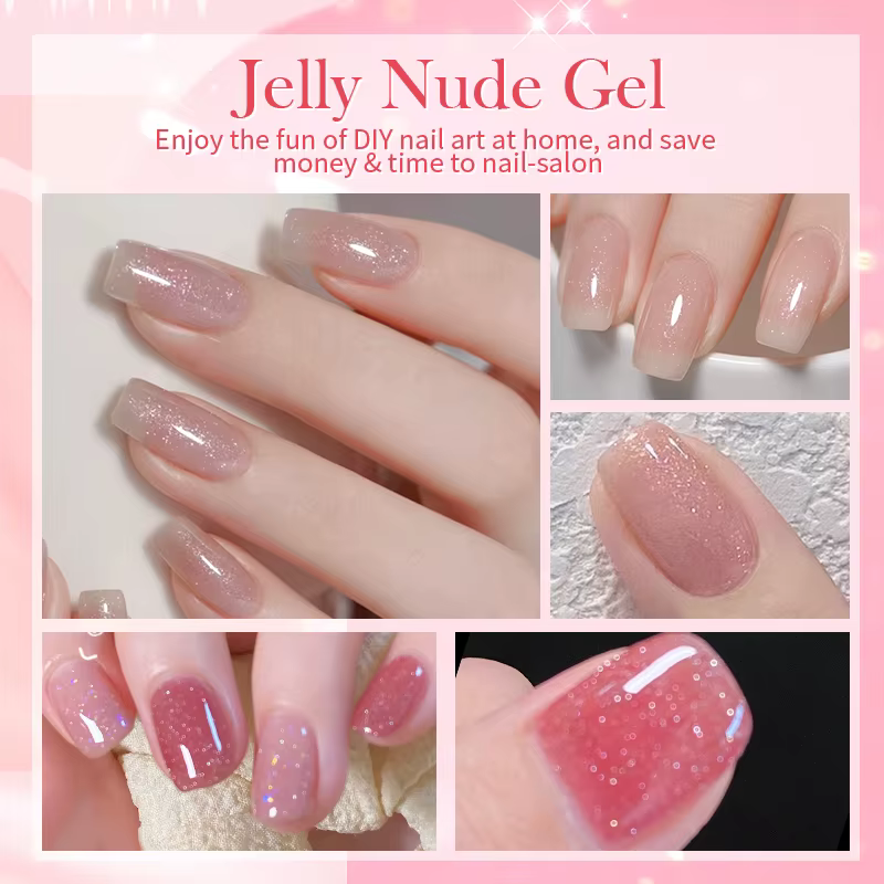 BORN PRETTY 10ml translucide gelée nu Gel vernis à ongles