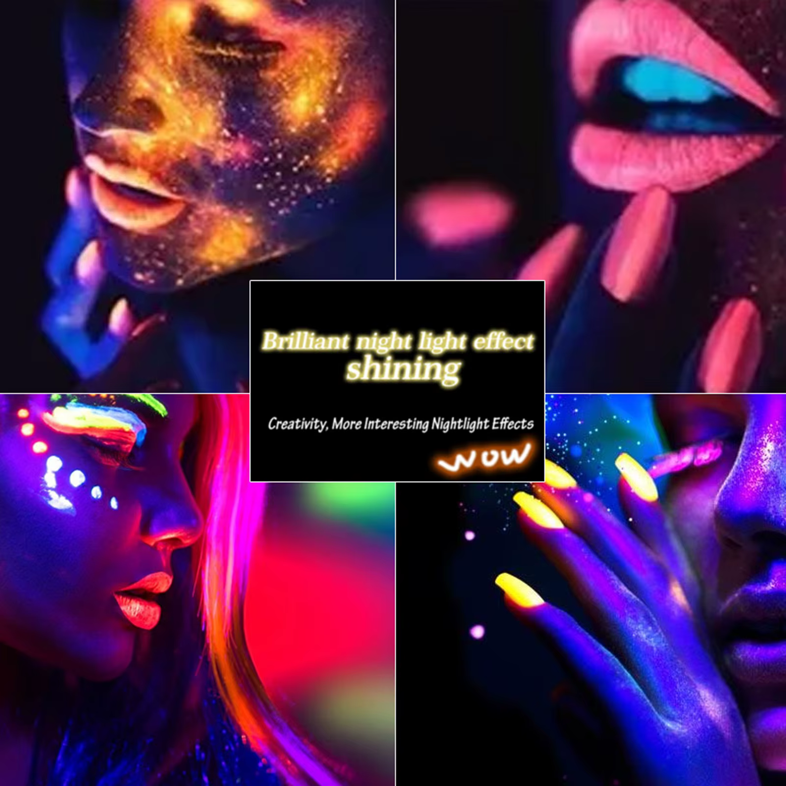 Poudre de Pigment néon fluorescente pour ongles