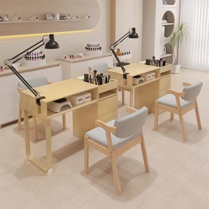 Chaise européenne bureau à ongles poste de travail réglable nordique design bureau à ongles équipement nordique Tavolo Pieghevole meubles de manucure
