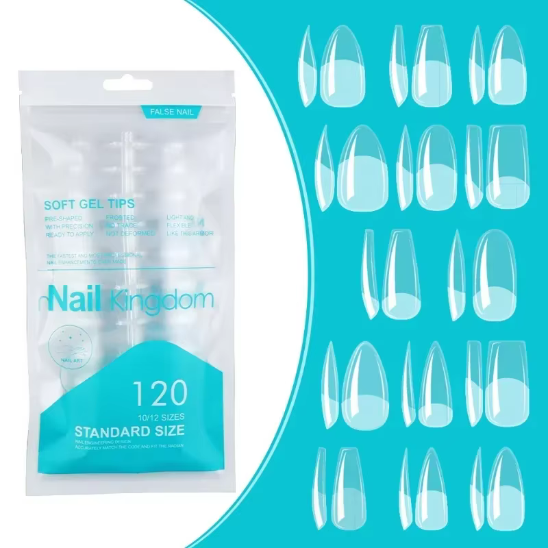 Faux ongles sculptés ovales en amande
