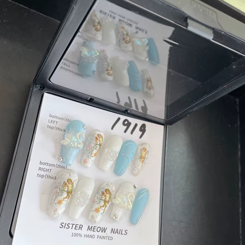 Faux Ongles Artificiels à Couverture Complète pour Bol