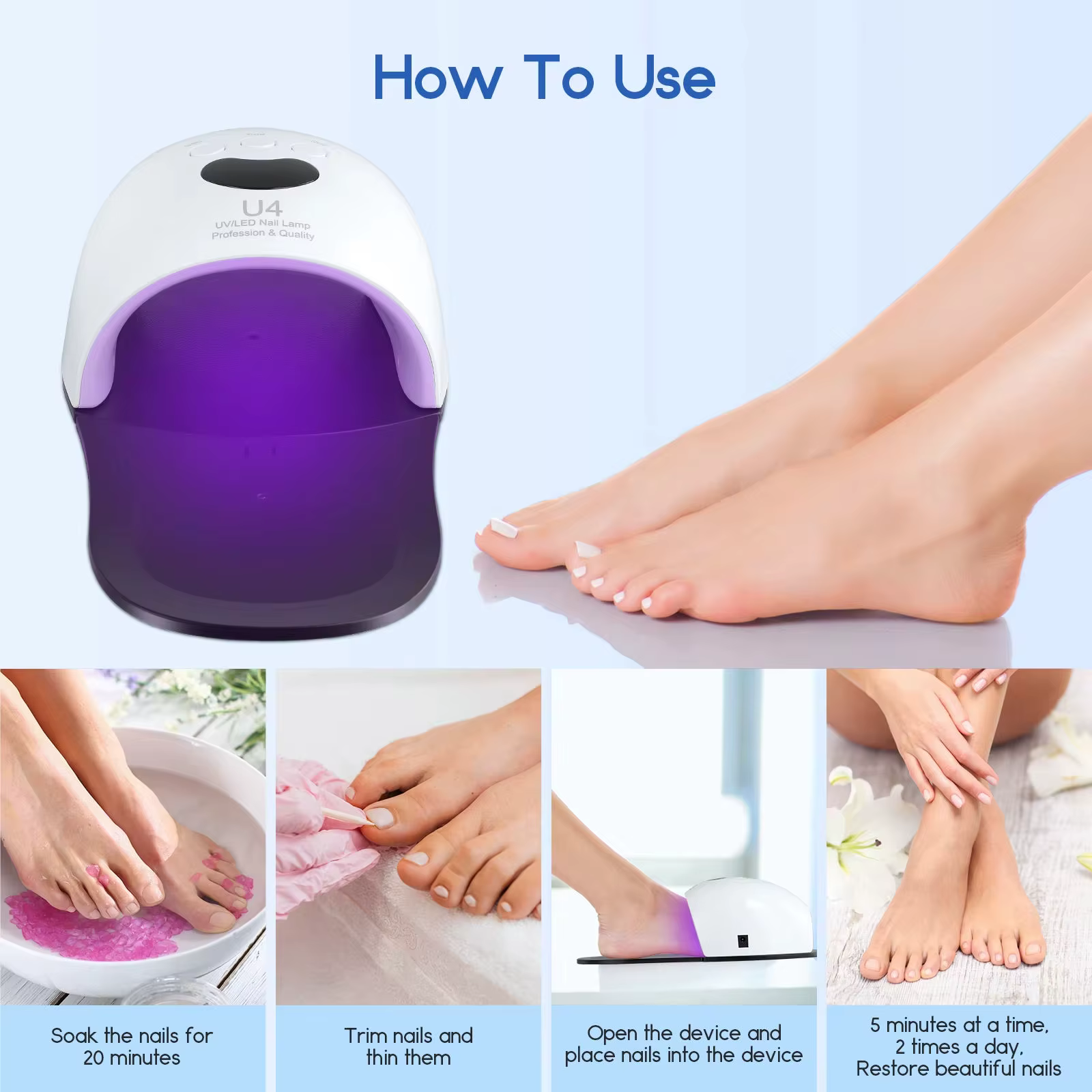 Lampe de séchage pour ongles et pieds