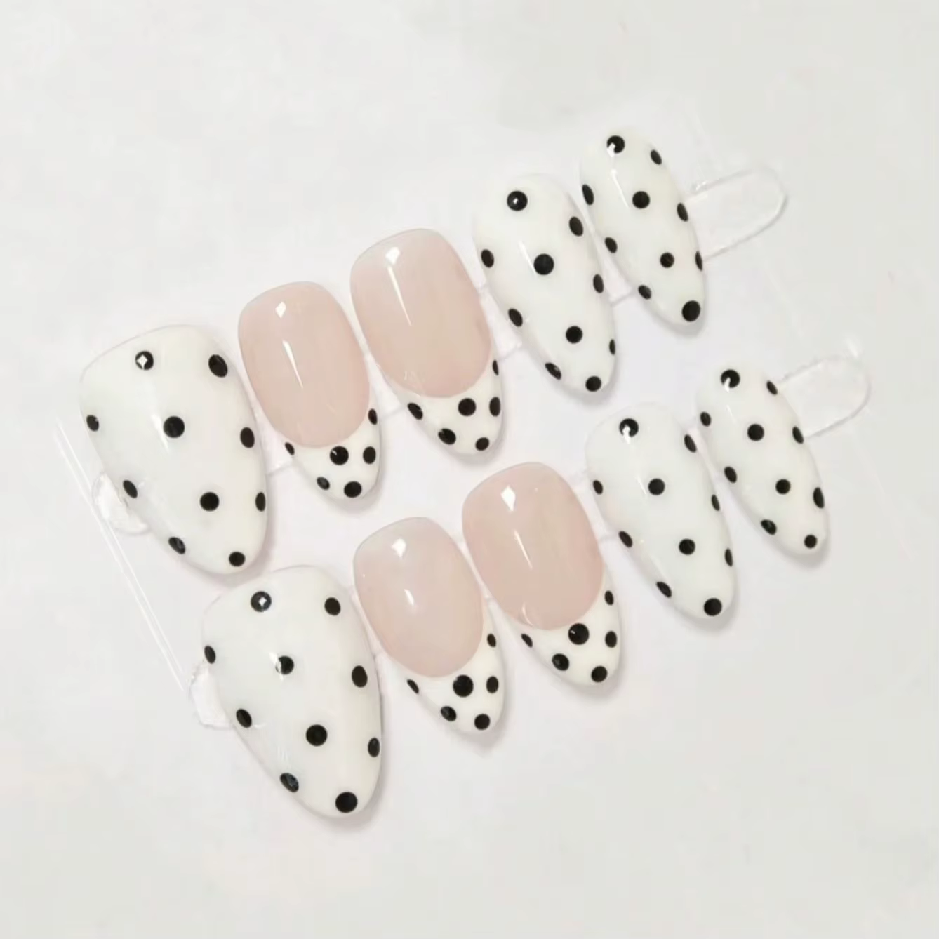 10 pièces d'ongles portables à pression faits à la main