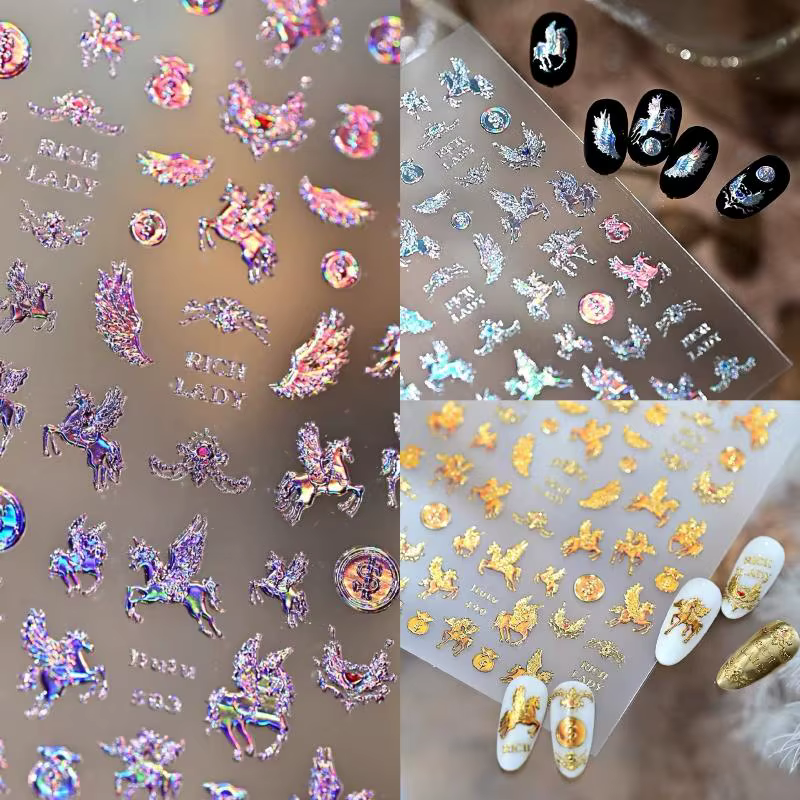 Autocollants pour ongles de luxe léger