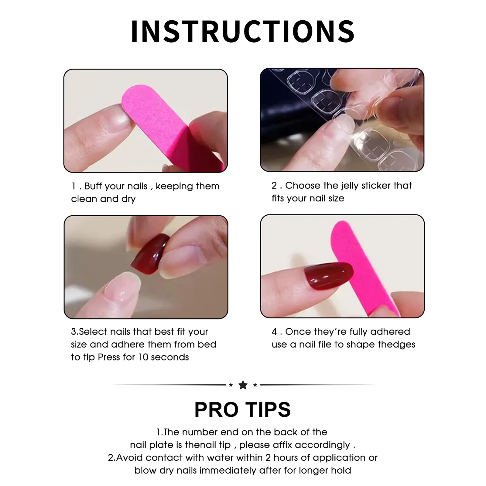 Faux ongles de danseuse de Ballet avec jupe à nœud