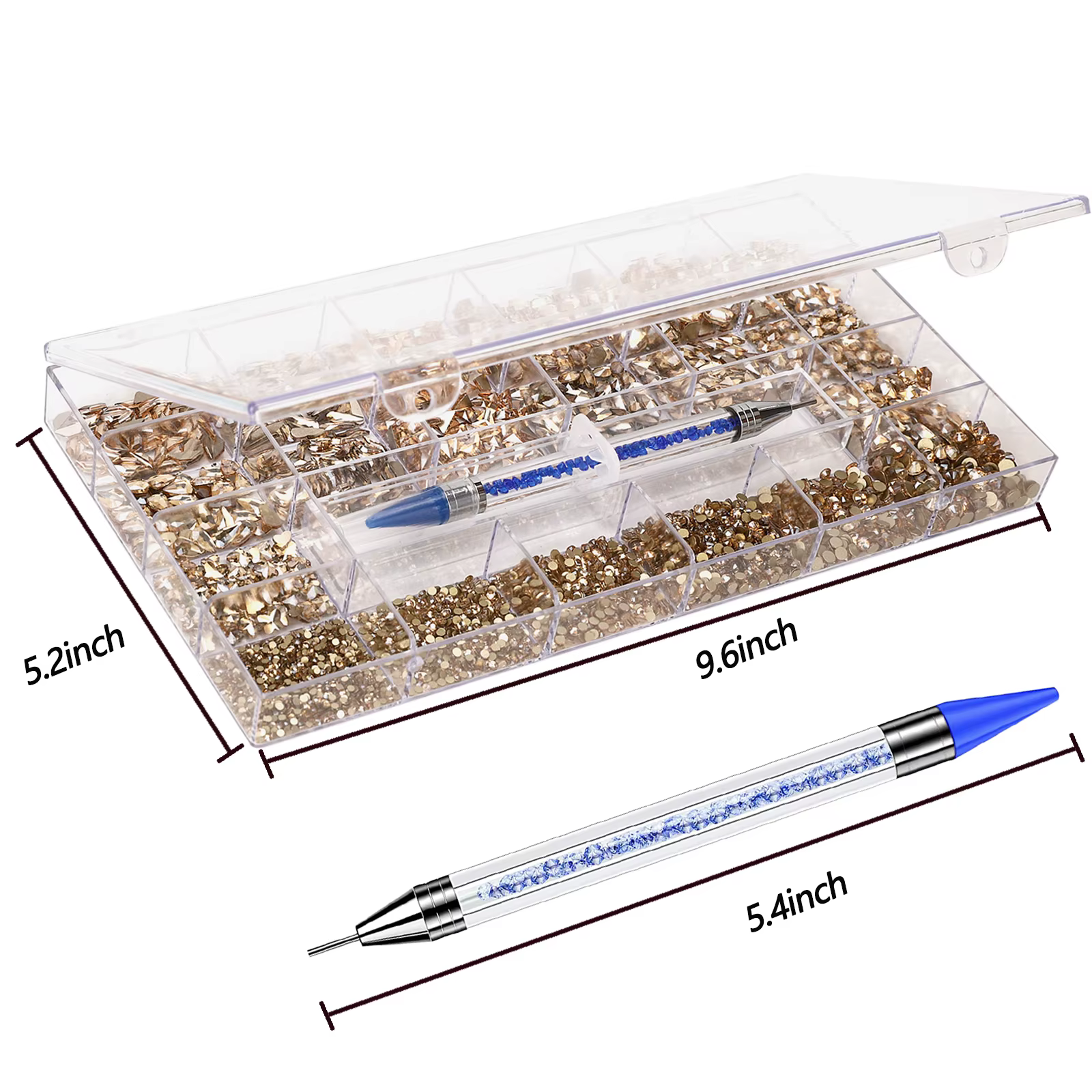 21 grilles/ensemble ensemble de bijoux en diamant pour décorations Nail Art