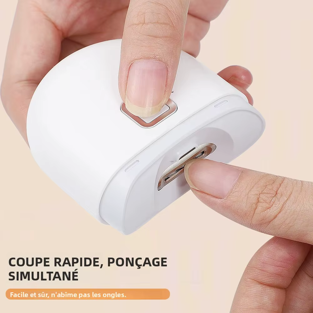 Coupe-ongles électrique automatique avec coupe-ongles léger