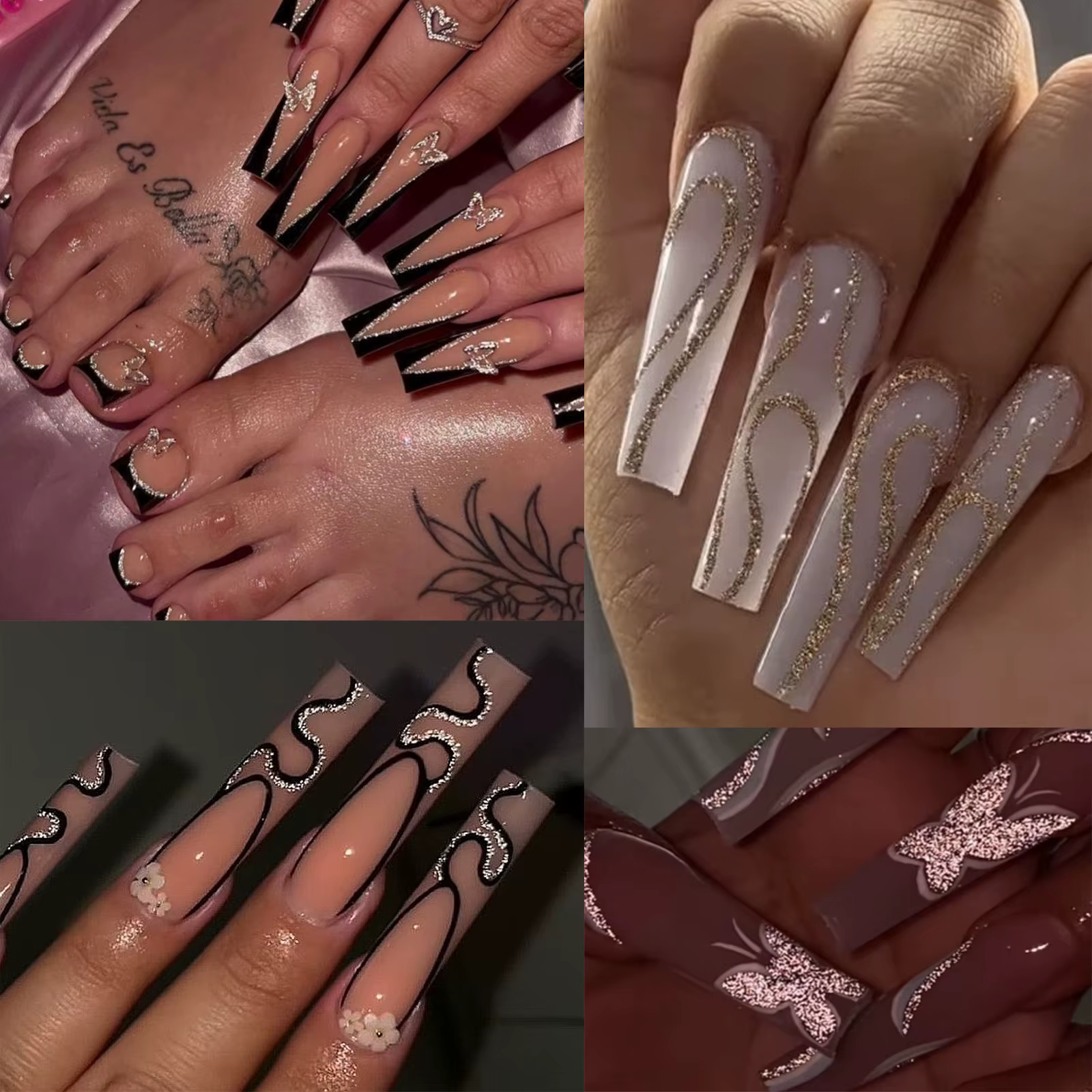 Gel vernis à ongles doré argenté scintillant