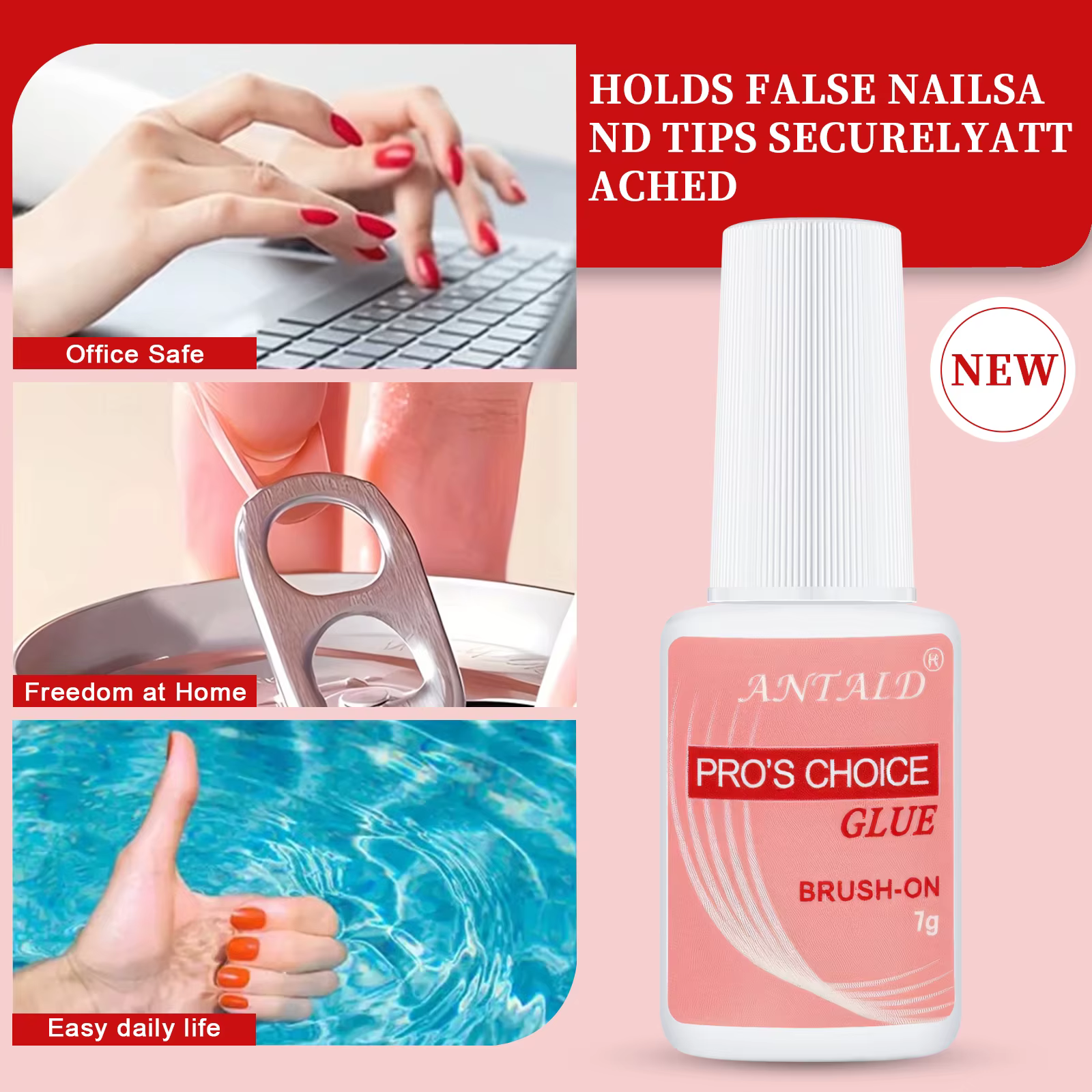 Colle à ongles 7g à appliquer au pinceau