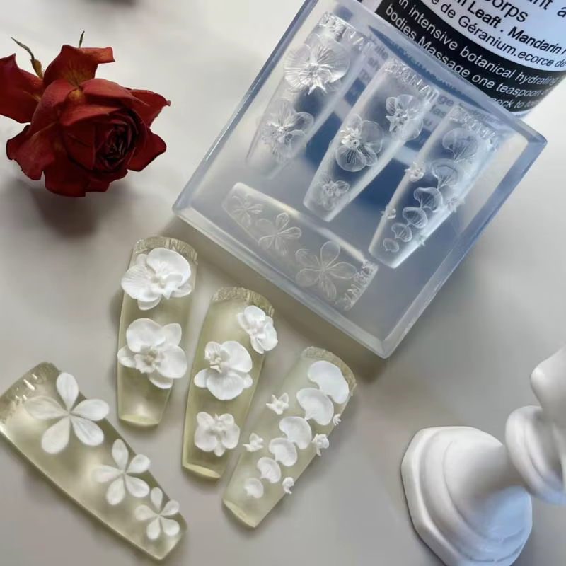 【LM】Moule à ongles en silicone transparent 3D