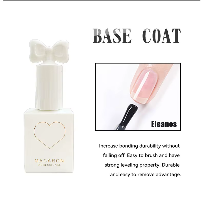 Eleanos 15ML Base sans lingette couche de finition Gel UV vernis à ongles Gel coloré Semi Permanent tremper UV LED Nail