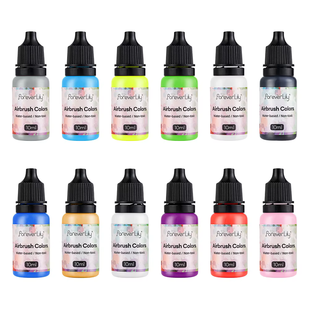 12 couleurs/ensemble 10ML encre à ongles mat noir perle blanc vernis