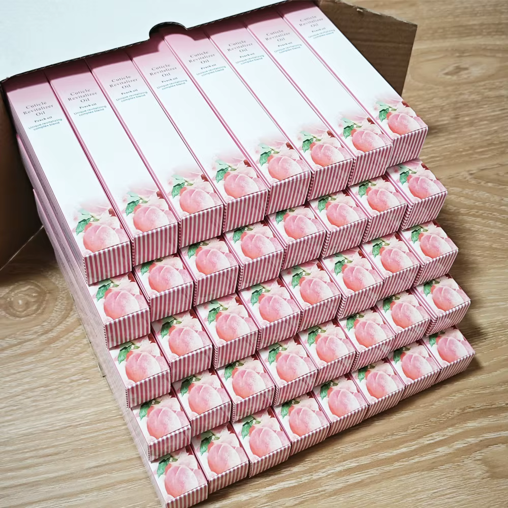 40pcs pêche mélangé cuticle huile soin des ongles nutrition