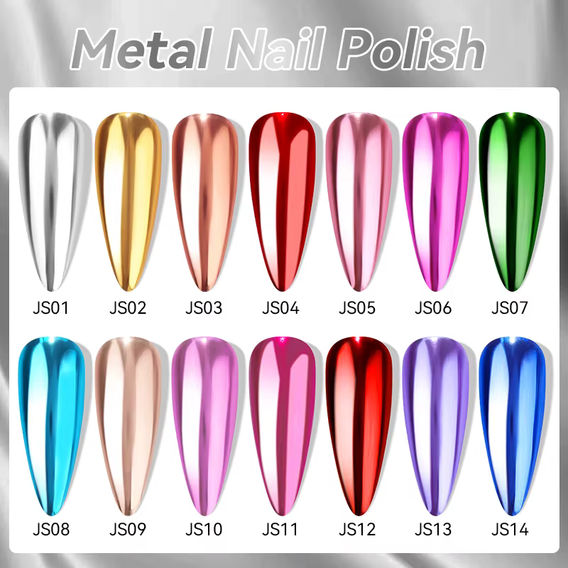 LILYCUTE 7ml miroir métallique Vernis à ongles pas besoin de lampe UV LED fournitures