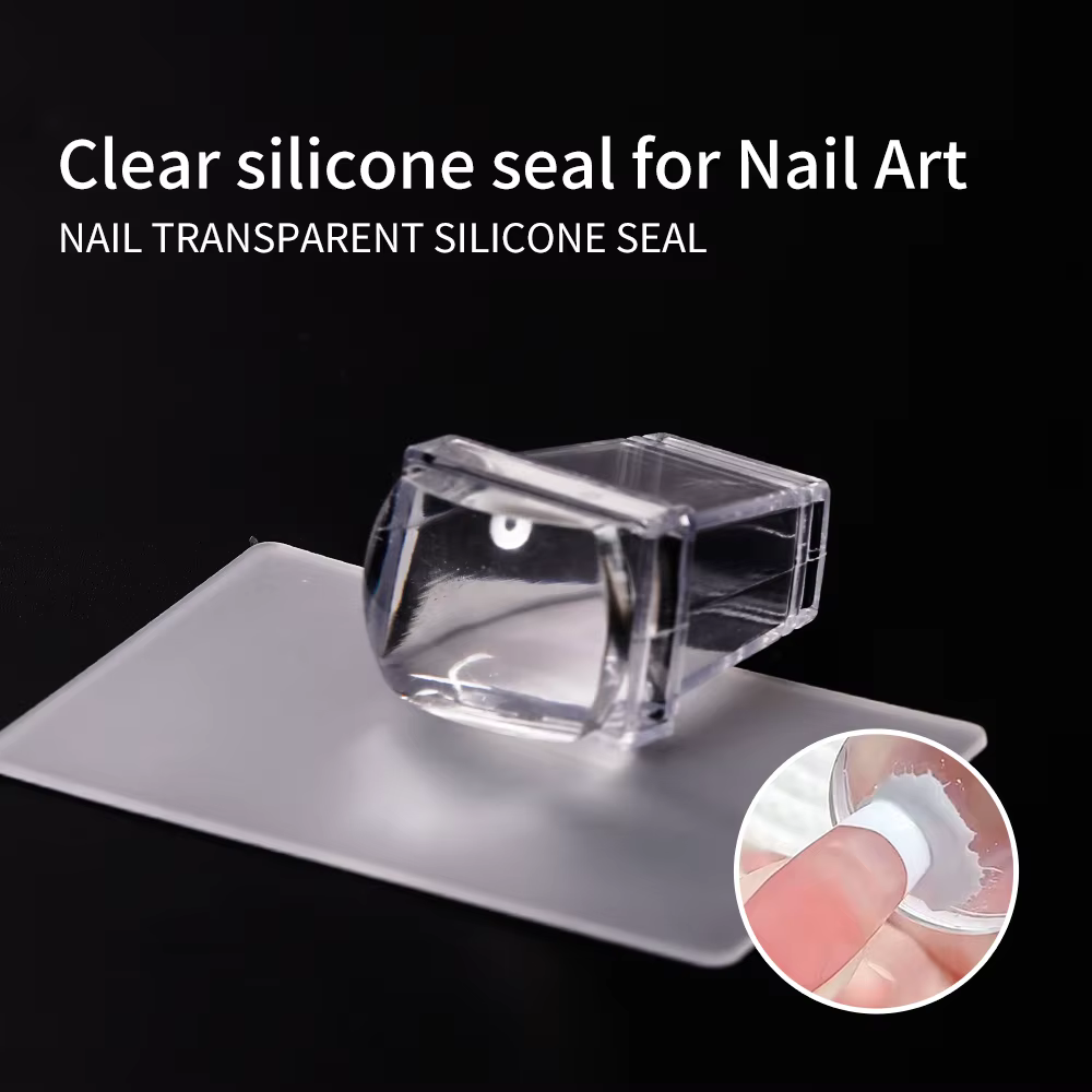 Plaques d'estampage carrées en Silicone pour Nail Art