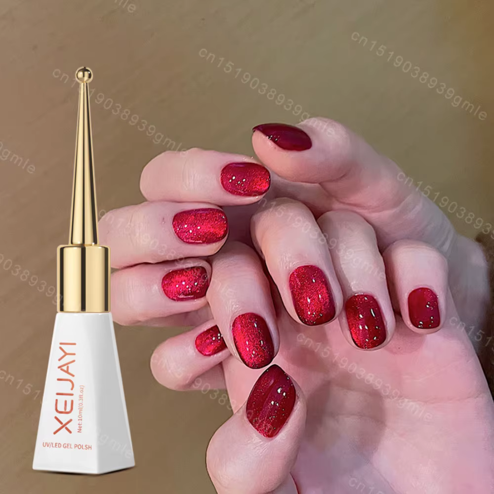 Vernis à ongles Gel magnétique en céramique œil de chat rose