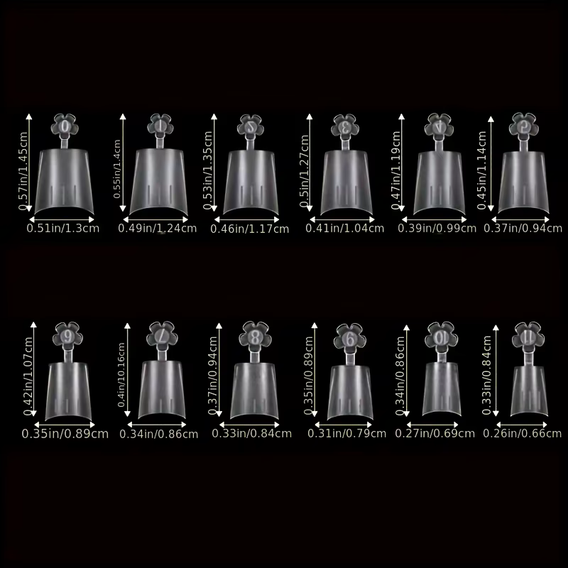 Patch faux ongles carré moyen