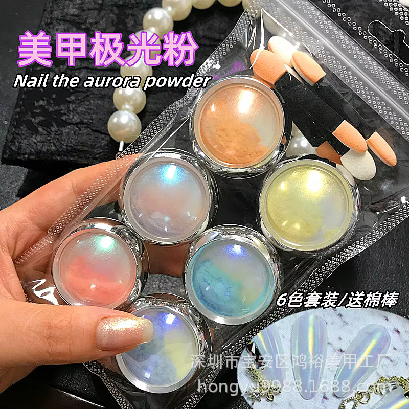 Ensemble de poudre à ongles sirène Aurora