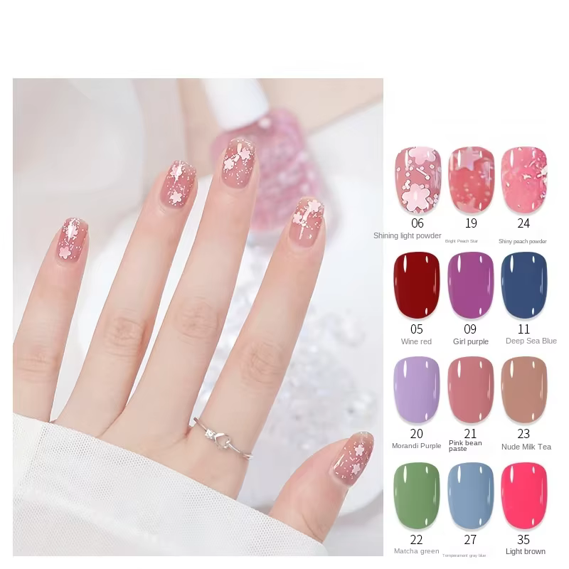 Vernis à ongles rose à base d'eau