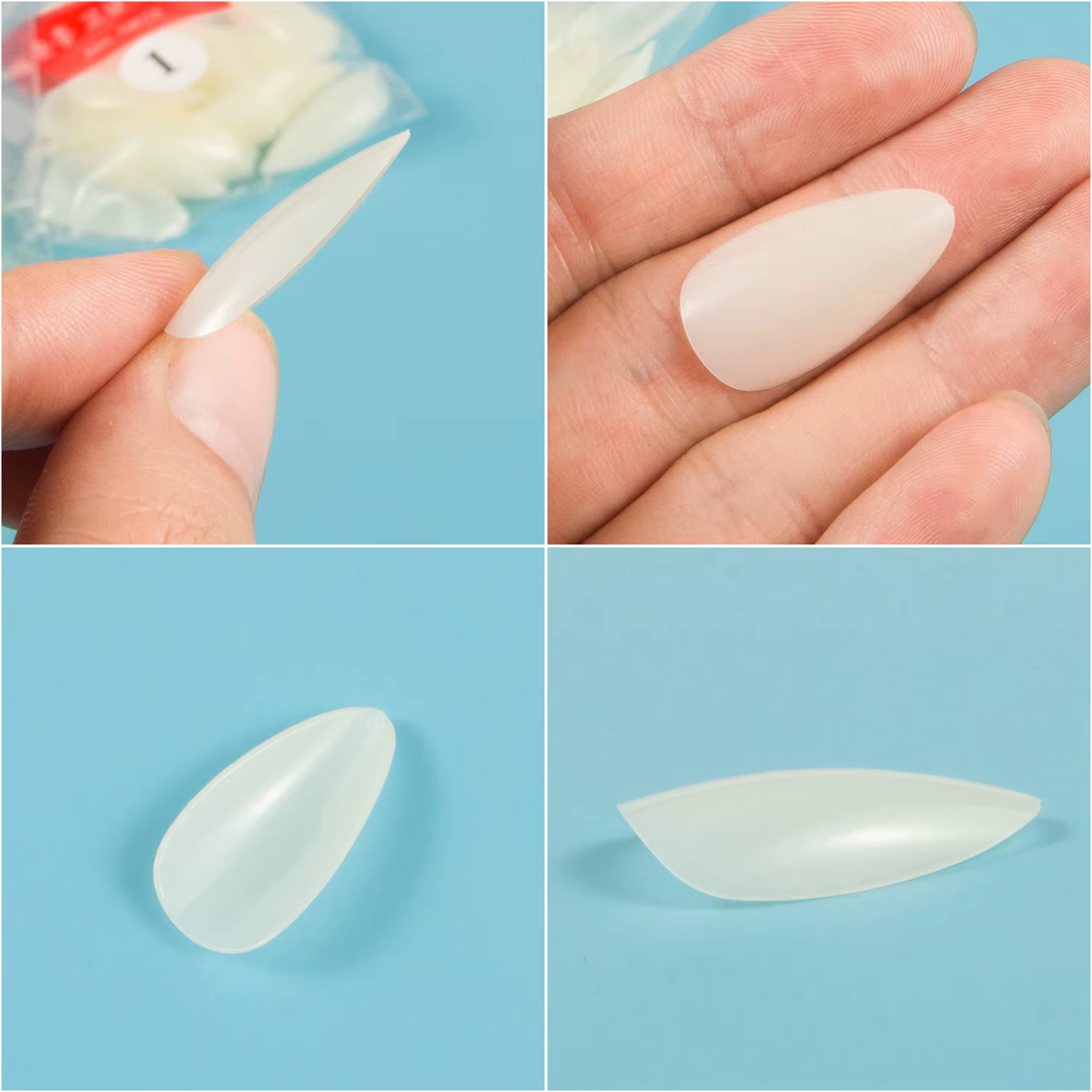 Faux ongles en diamant de même taille