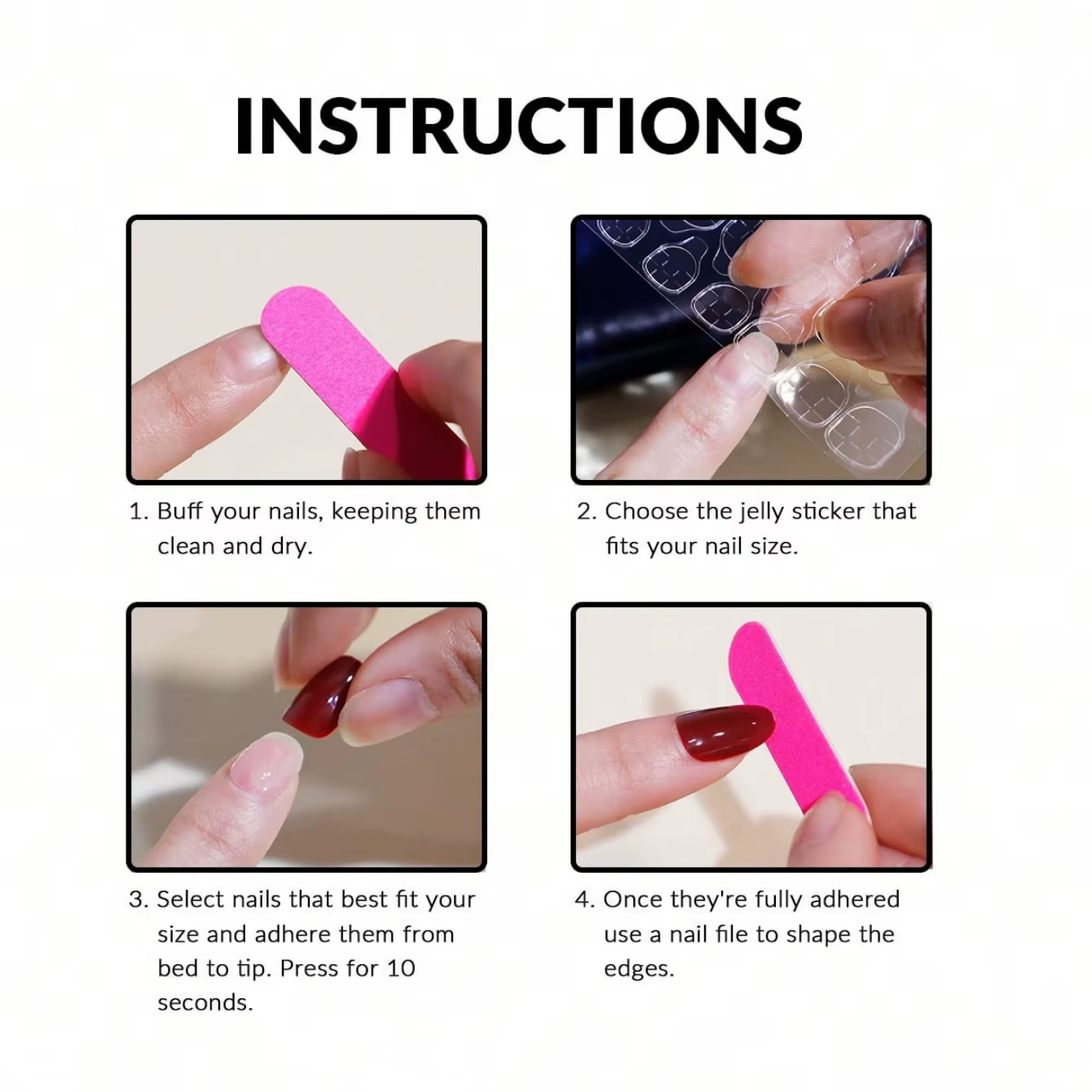 10 pièces de faux ongles en forme d'amande pressés à la main, magnifiques faux ongles, fleurs françaises roses et blanches, adaptés aux femmes.